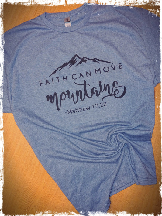 Faith can move Mountains - Blue