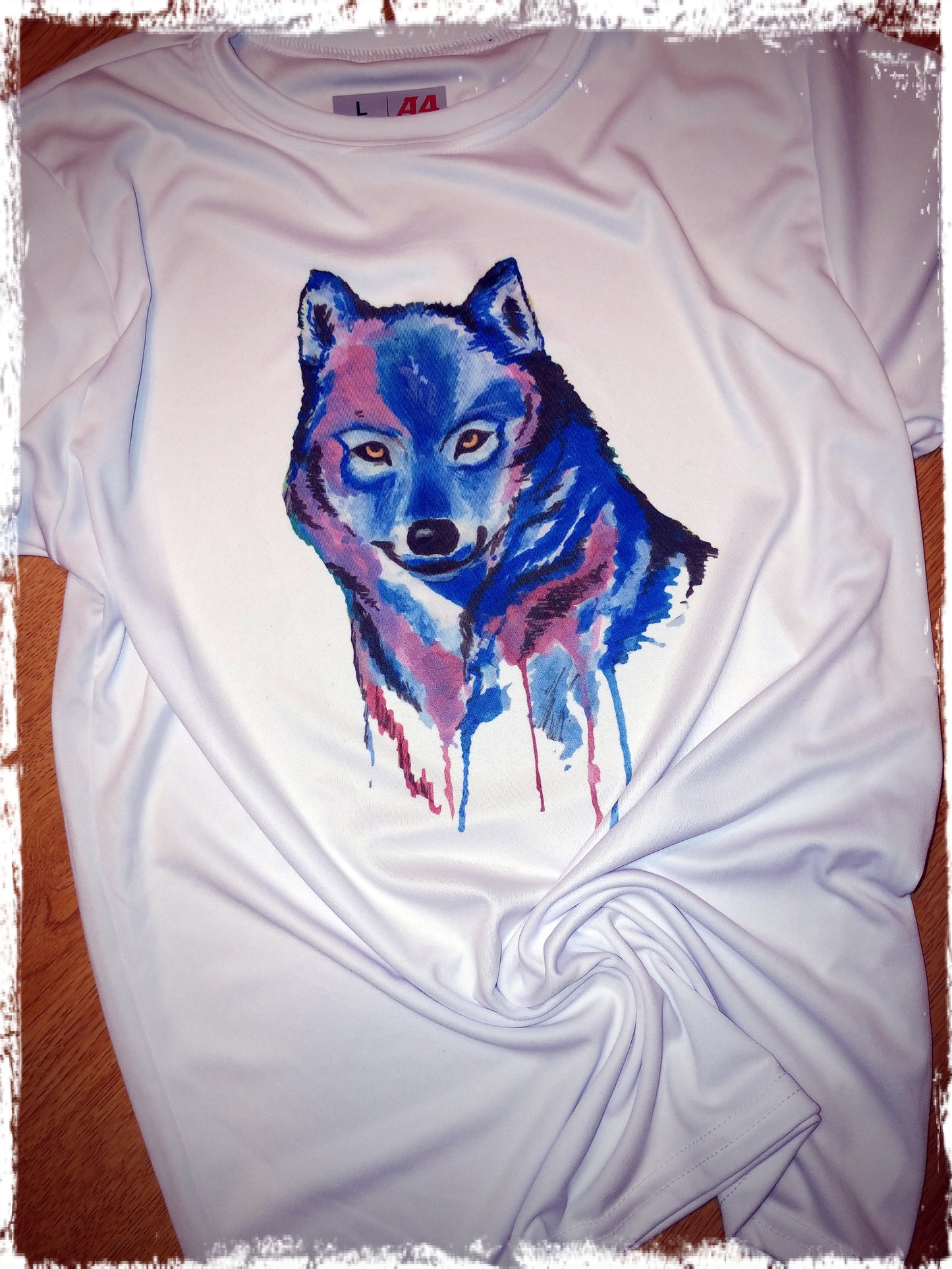 Youth - Born to be Wild Watercolor Blue Wolf