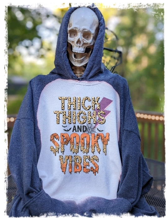 Thick Thighs, Spooky Vibes Hoodie