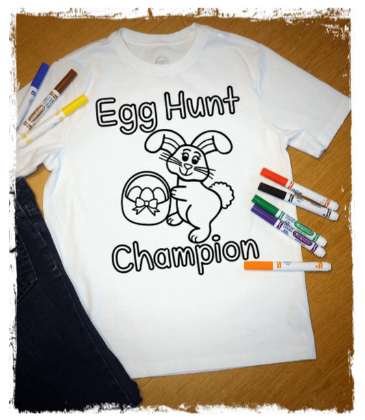 Youth - Coloring Egg Hunt Champion tshirt