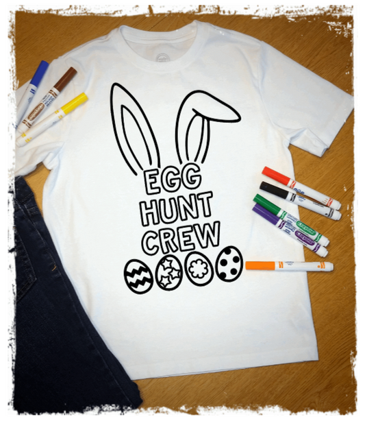 Youth - Coloring Egg Hunt Crew tshirt